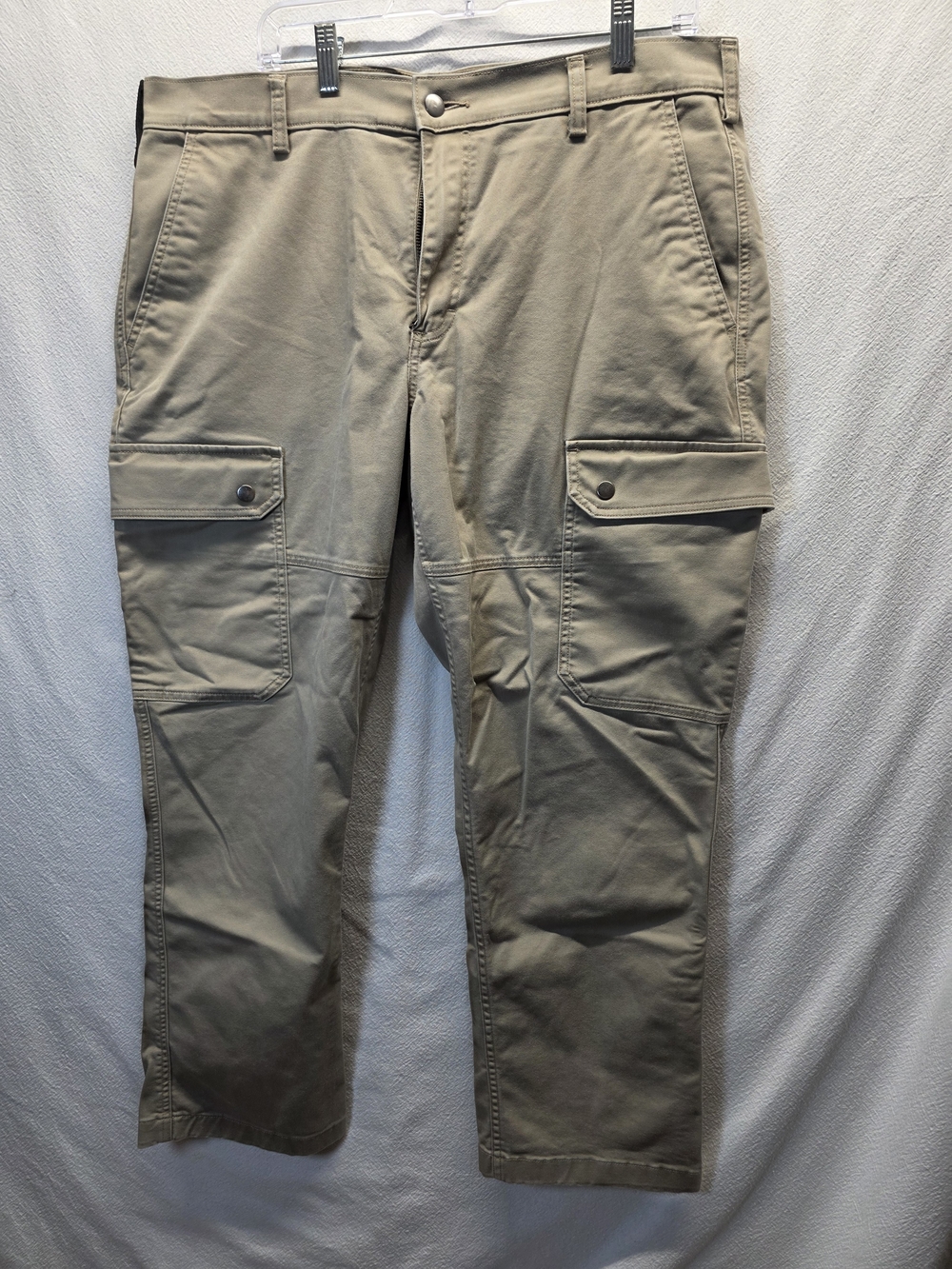 40 Grit Duluth Trading Beige Khaki Pants Mens Size 38 X30 Standard Fit